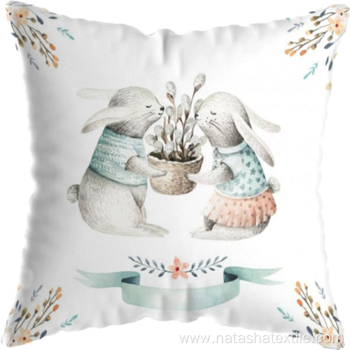 Easter holiday polyester linter printing cushion